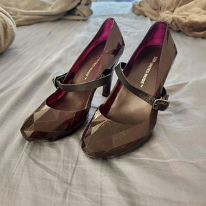 United Nude Lo-Fi burgundy heels size 39